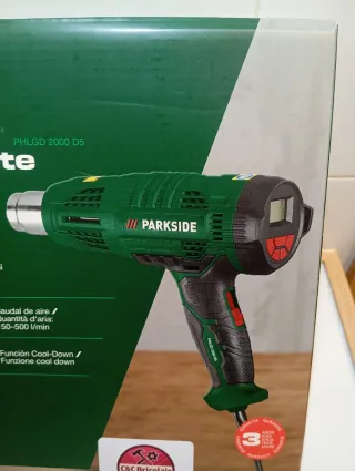 Pistola de aire caliente Parkside digital nuevo