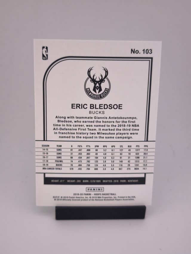 Eric Bledsoe /199 FOIL Panini Hoops NBA Bucks