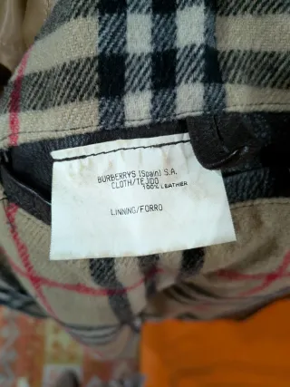 Cazadora Burberry Piel Aviador Hombre Marrón