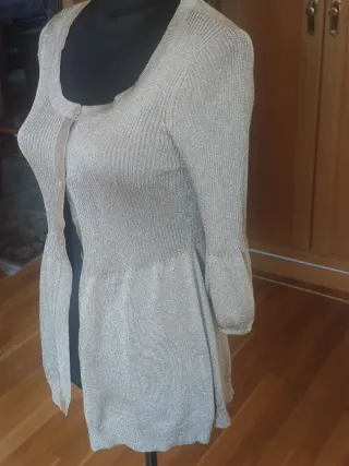 Cardigan fiesta hilo dorado . NUEVO