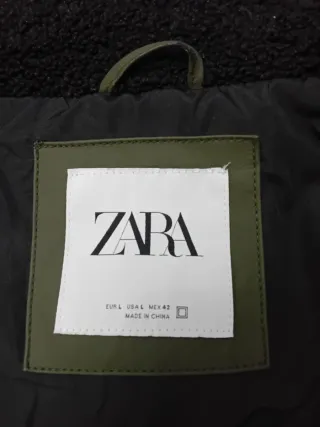 Cazadora Zara engomada hombre