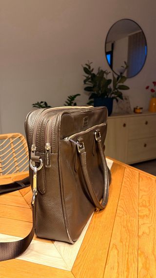 Maletín de cuero Pedro del Hierro marrón