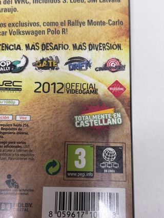 🇪🇸 WRC 3 FIA World Rally Championship Xbox 360