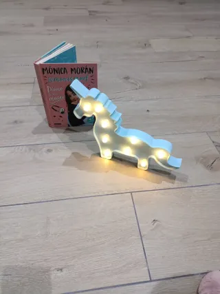 Figura Unicornio Luminosa Azul