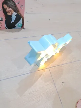 Figura Unicornio Luminosa Azul