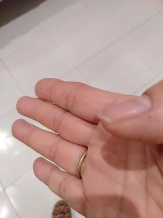 Anillo bronze y amatista 52