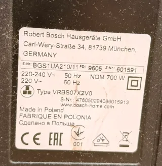 Aspirador Bosch GS-10