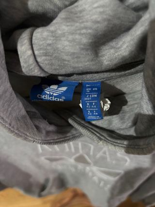 Sudadera Adidas Gris con Logo
