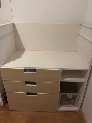 Mueble cambiador escritorio IKEA