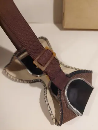 Occhiali aviatore vintage pelle marrone