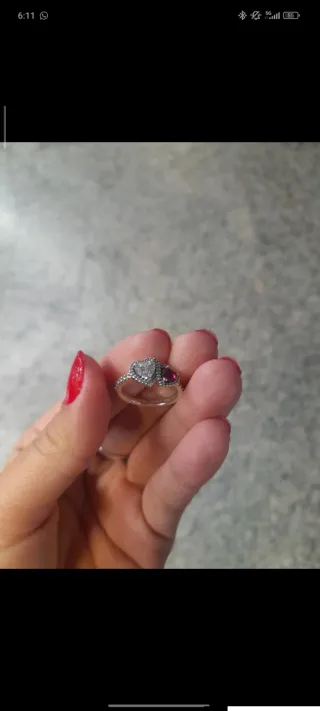 Anillo Pandora Plata 925 Corazón