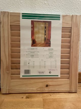 2 Puertas de Armario Mallorquina Madera 40X40 cm