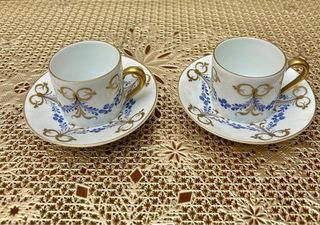 Set 2 tazzine caffè Giraud Limoges