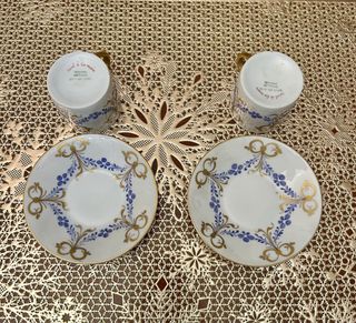 Set 2 tazzine caffè Giraud Limoges