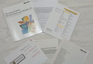 Caja original de Microsoft Works 4.5.