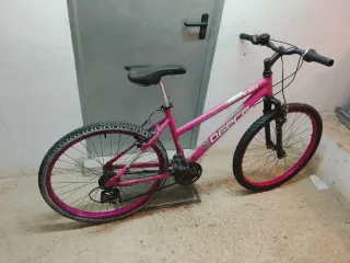 Bicicleta de montaña rosa niña