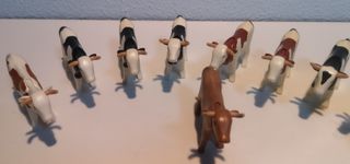 PLAYMOBIL BELÉN MEDIEVAL LOTE VACAS + TERNEROS