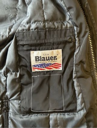 Giubbotto Blauer nero con pelliccia