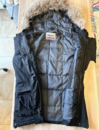 Giubbotto Blauer nero con pelliccia