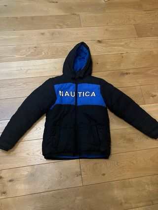 Abrigo Nautica niño XL Negro/Azul