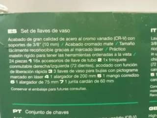 Set Llaves Carraca 3/8 PARKSIDE