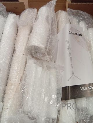 Appendiabiti in Legno Massello - RCR04WT - VASAGLE