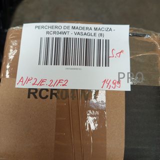 Appendiabiti in Legno Massello - RCR04WT - VASAGLE