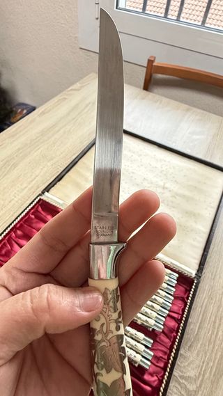 Set di posate tedesche vintage Solingen con astuccio!