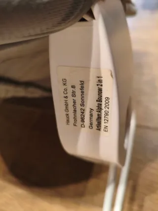 Hamaca bebé Hauck gris