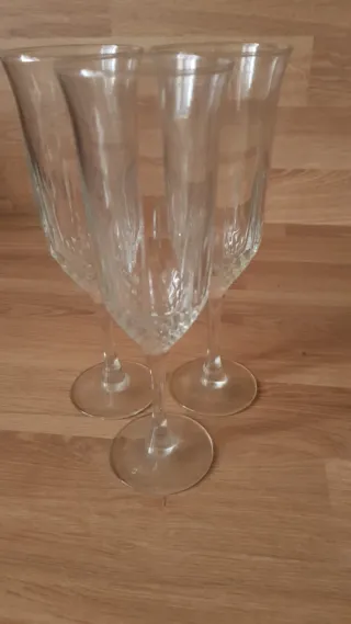 Juego Copas Cristal Tallado