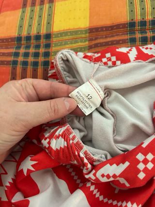 Pijama Navidad Niña u Niño Rojo y Blanco