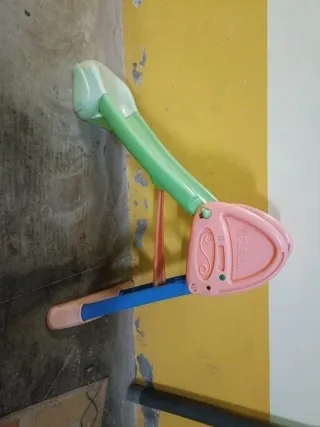 Tobogán infantil verde con rosa Portatil Pr. Negoc