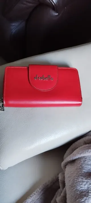 Cartera de piel roja El Caballo