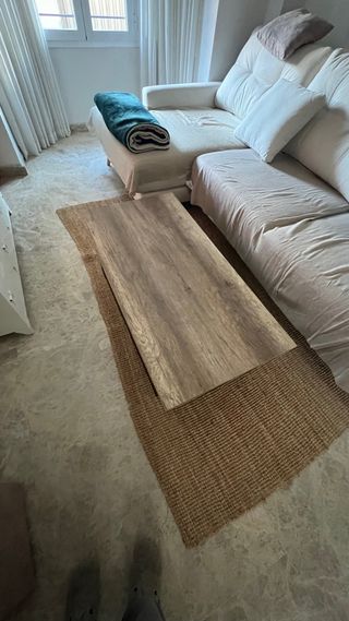 Mesa de centro madera y metal