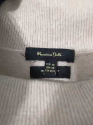 Jersey Massimo Dutti cuello alto beige