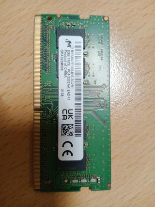 Memoria RAM DDR4 8GB Portátil Micron