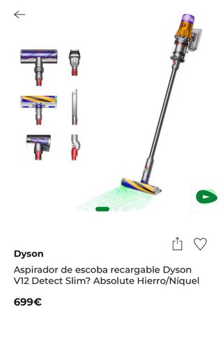 Aspirador Dyson V12 Detect Slim Absolute