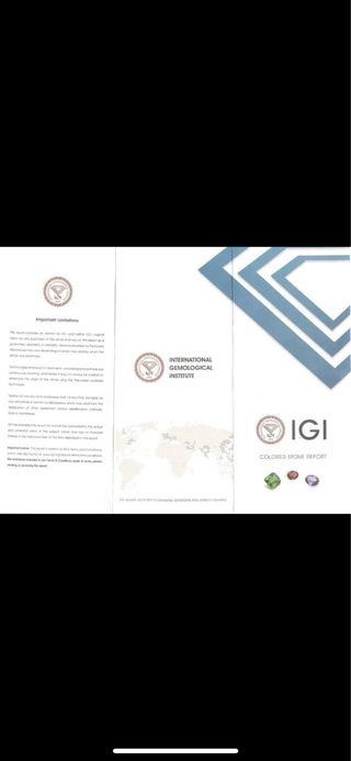 Esmeralda Natural 6.54 ct - Certificado IGI