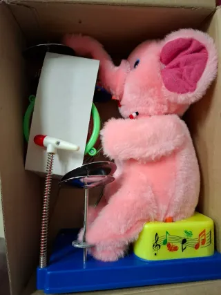 Elefante Mambo Batería Juguete Vintage