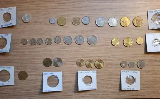 Colección monedas antiguas Sudamérica