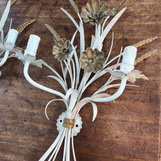 Apliques antiguos ramas años 50 remates florales