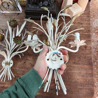 Apliques antiguos ramas años 50 remates florales