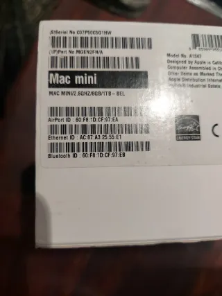 Mac Mini Apple Plata