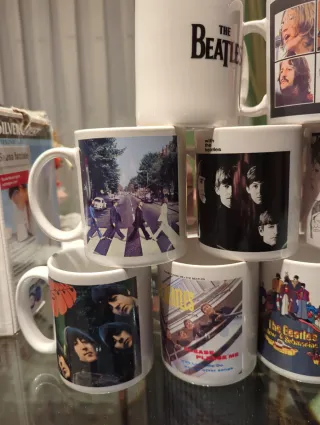 Juego Tazas Cerámica Beatles