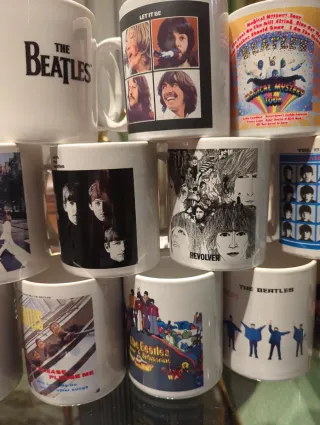 Juego Tazas Cerámica Beatles