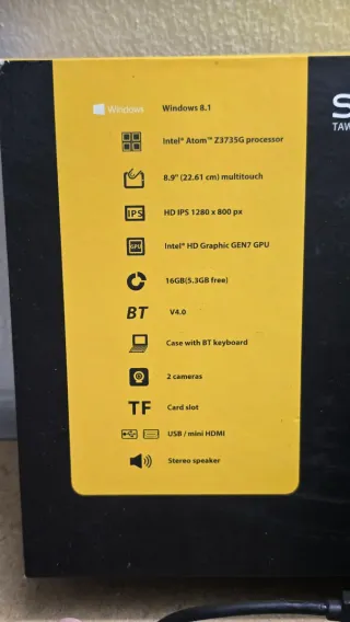 Tablet Sunstech Windows 8,9 pollici