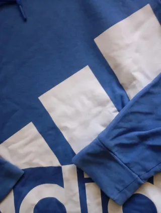 Sudadera Adidas Azul con Capucha
