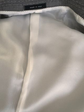 Americana de caballero gris