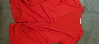 Chaqueta de punto roja