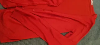 Chaqueta de punto roja